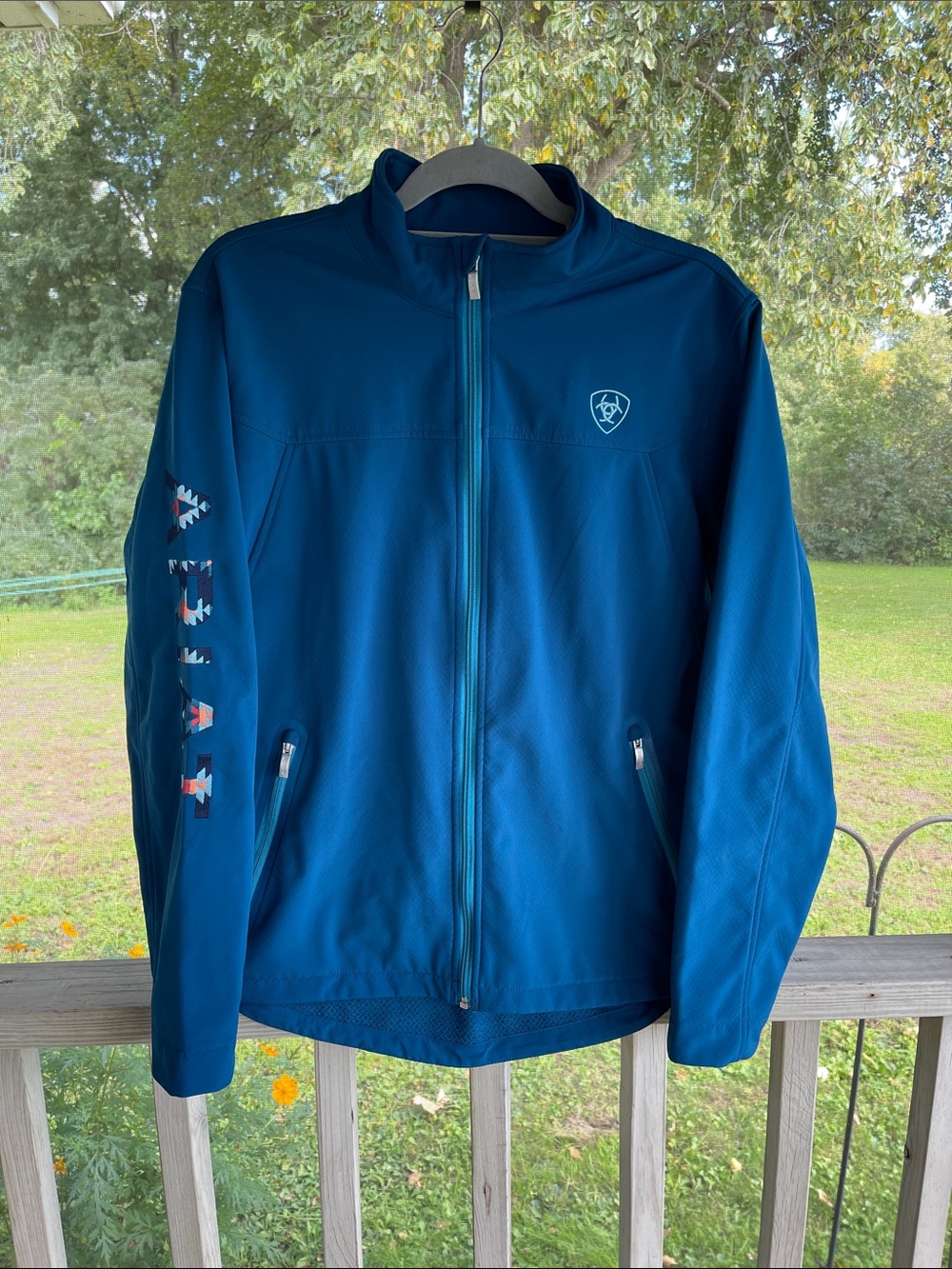 Ariat Teal-Blue Full Zip Performance Jacket